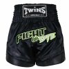 Muay Thai Shorts * | Clearance Sale Twins Special Shorts Tbs-Fod Bk/Bk