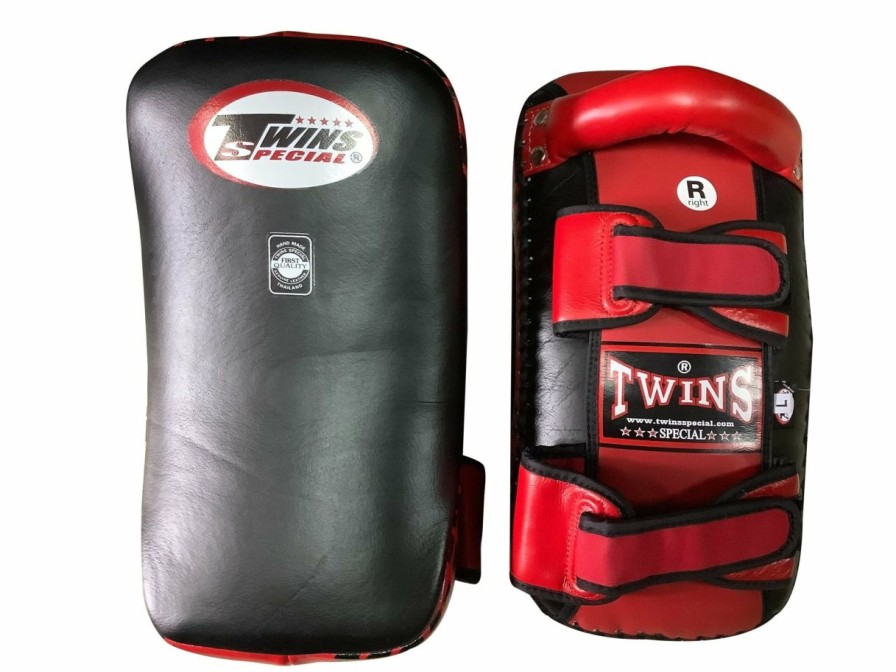 Thai Pads * | Cheap Twins Special Kicking Pads Kpl10 Black/Red