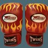 Boxing Gloves * | Clearance Sale Twins Special Boxing Gloves Fbgvl3-7 Fire Red