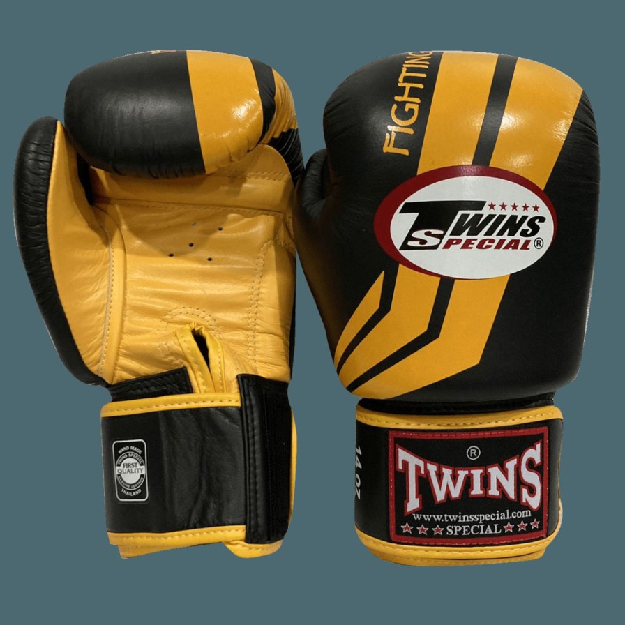 Boxing Gloves * | Online Sale Twins Special Boxing Gloves Fbgvl3-43 Yellow Black