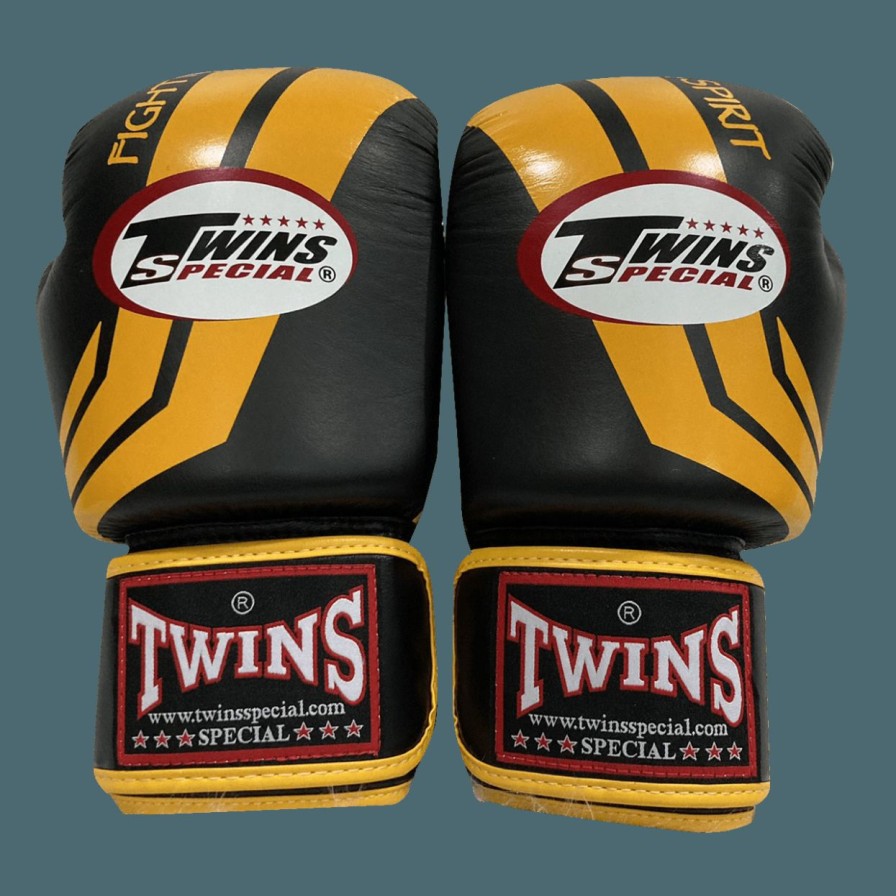 Boxing Gloves * | Online Sale Twins Special Boxing Gloves Fbgvl3-43 Yellow Black