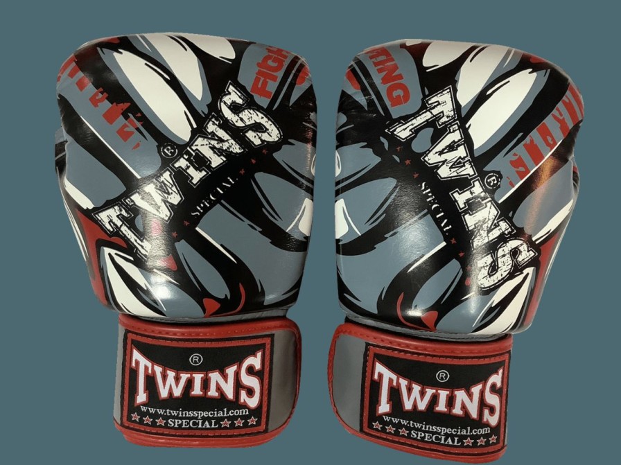 Boxing Gloves * | Lower Price Twins Special Boxing Gloves Fbgvl3-55/Gy Demon