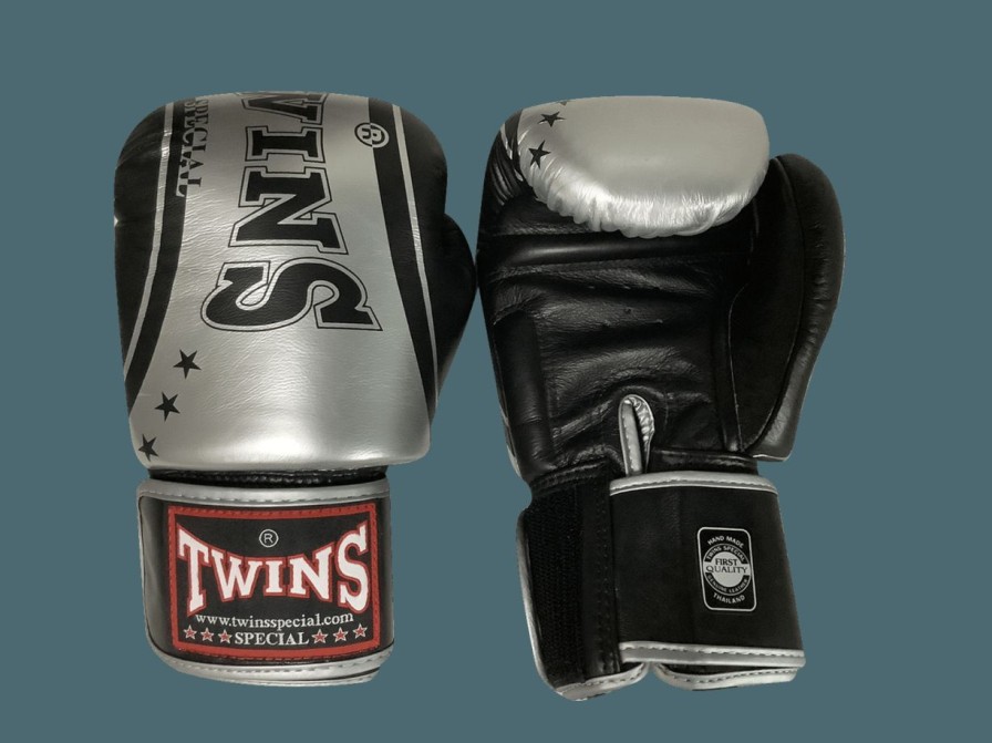 Boxing Gloves * | Discount Twins Special Boxing Gloves Fbgvs3-Tw6 Silver/Black