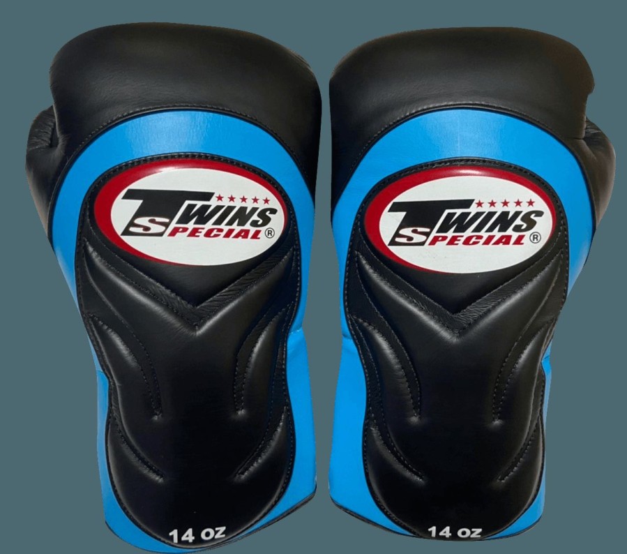 Boxing Gloves * | Discount Twins Special Bgvl6 Light Blue/Black Boxing Gloves