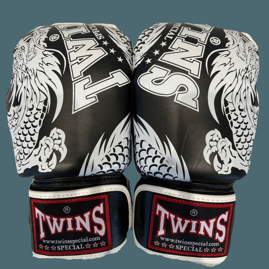 Boxing Gloves * | Limit Offer Twins Special Fbgvl3-49 Black/White Boxing Gloves