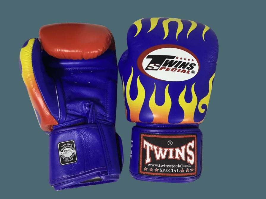 Boxing Gloves * | Cheap Twins Special Boxing Gloves Fbgvl3-7 Fire Blue