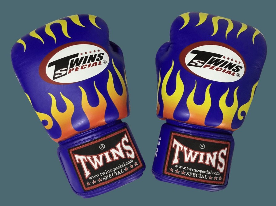 Boxing Gloves * | Cheap Twins Special Boxing Gloves Fbgvl3-7 Fire Blue