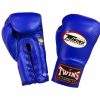 Boxing Gloves * | Clearance Sale Twins Special Gloves Bgll1 Blue Lace Up