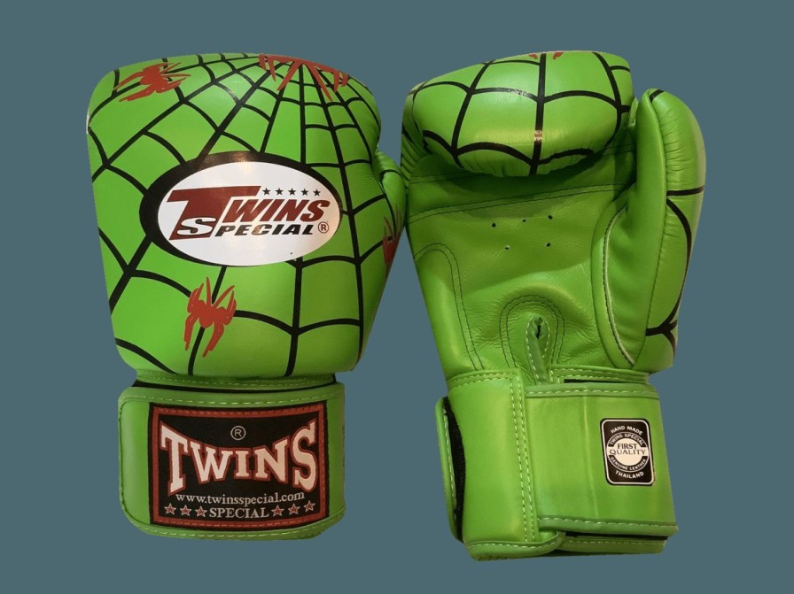 Boxing Gloves * | Discount Twins Special Boxing Gloves Fbgvl3-8 Spider Green