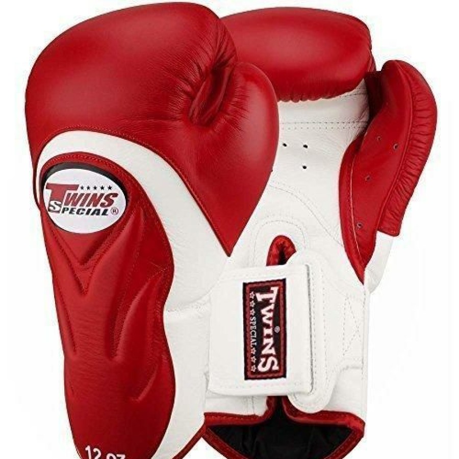 Boxing Gloves * | Special Offers Twins Special Bgvl6 White/Red Boxing Gloves