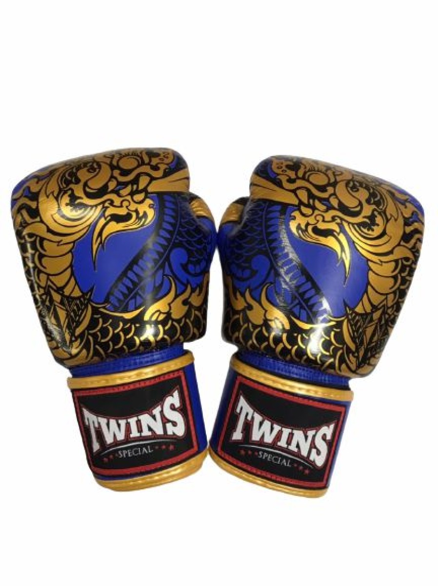 Boxing Gloves * | Closeout Sale Twins Special Gloves Fbgvl3-52 Blue Gold