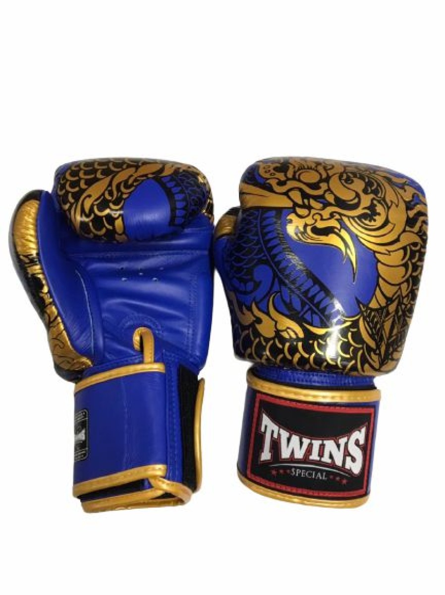 Boxing Gloves * | Closeout Sale Twins Special Gloves Fbgvl3-52 Blue Gold