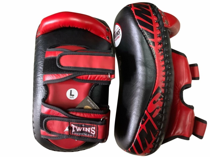 Thai Pads * | Fire Sale Twins Special Kicking Pads Kpl12 Black/Red ...