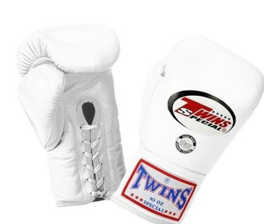 Boxing Gloves * | Best Sale Twins Special Gloves Bgll1 White Lace Up