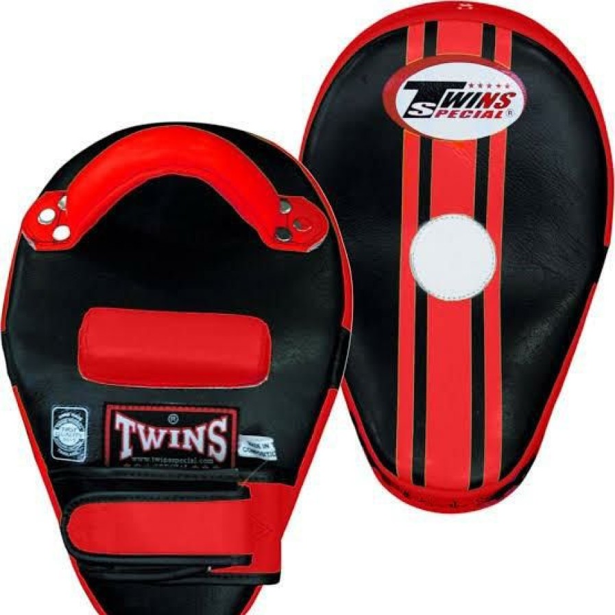 Thai Pads * | Limit Offer Twins Special Kicking Pads Kpl11 Black/Red