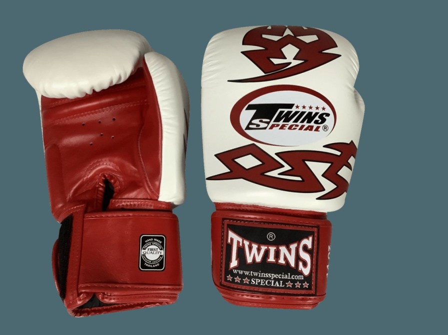 Boxing Gloves * | Fashionable Twins Special Boxing Gloves Fbgvl3-28 White/Red