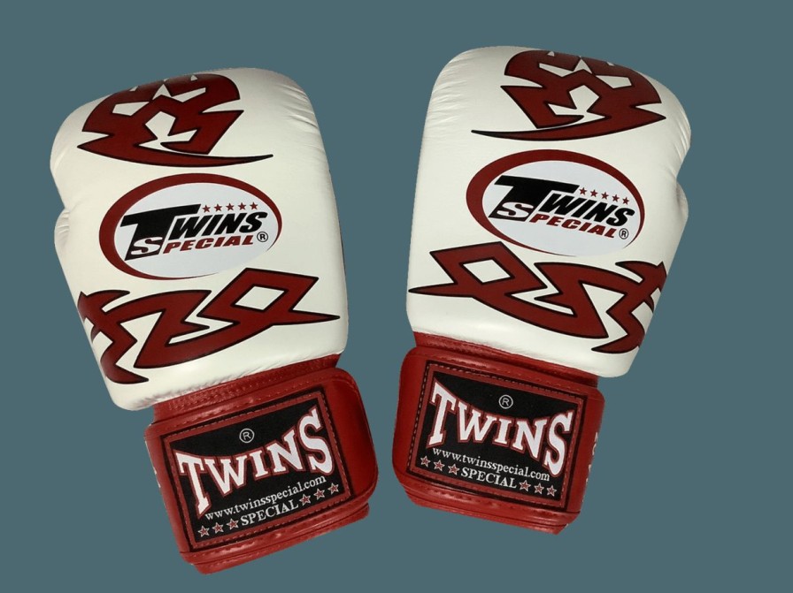 Boxing Gloves * | Fashionable Twins Special Boxing Gloves Fbgvl3-28 White/Red