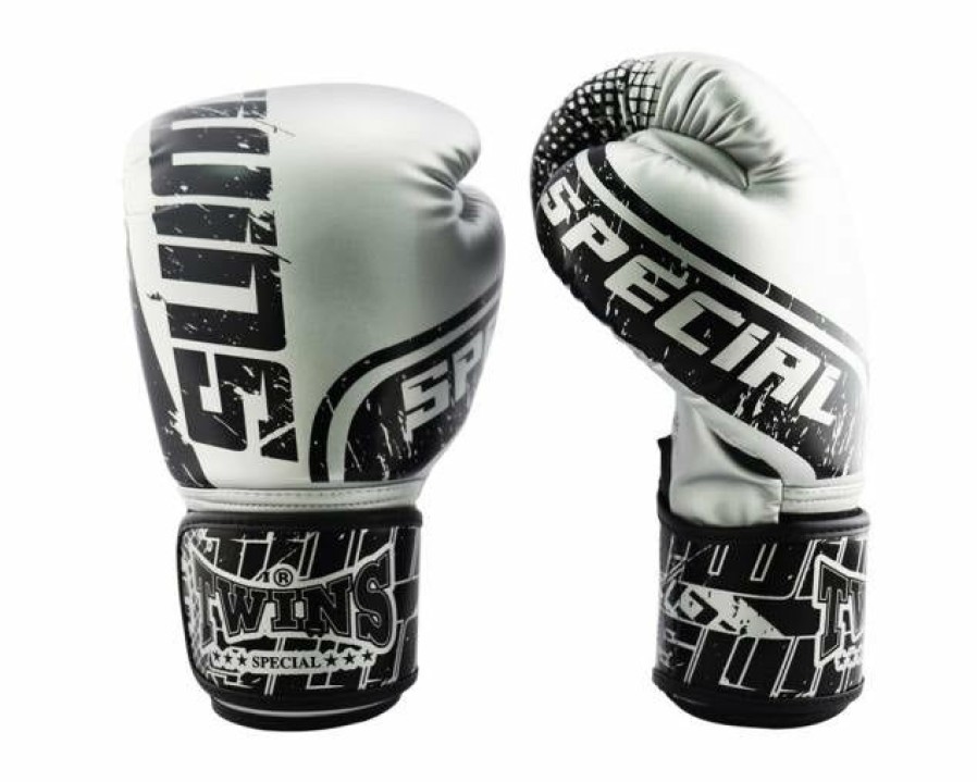 Boxing Gloves * | Special Offers Twins Special Fbgvs12-Tw7 Black Silver Boxing Gloves