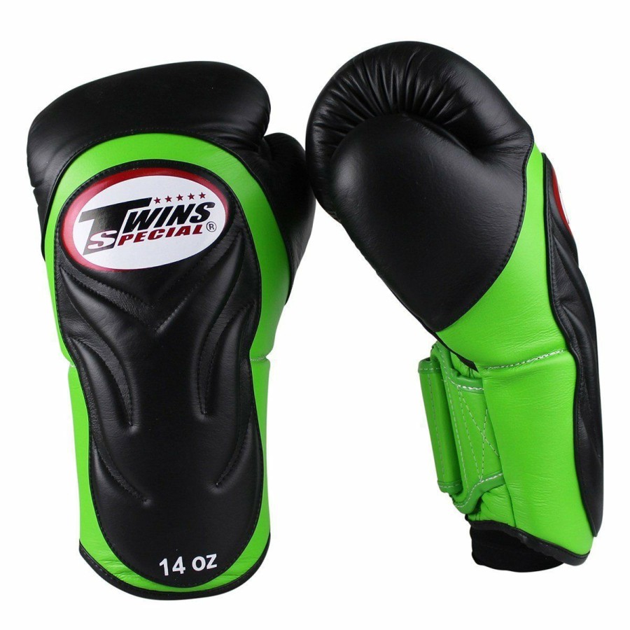 Boxing Gloves * | Fashionable Twins Special Bgvl6 Green/Black Boxing Gloves