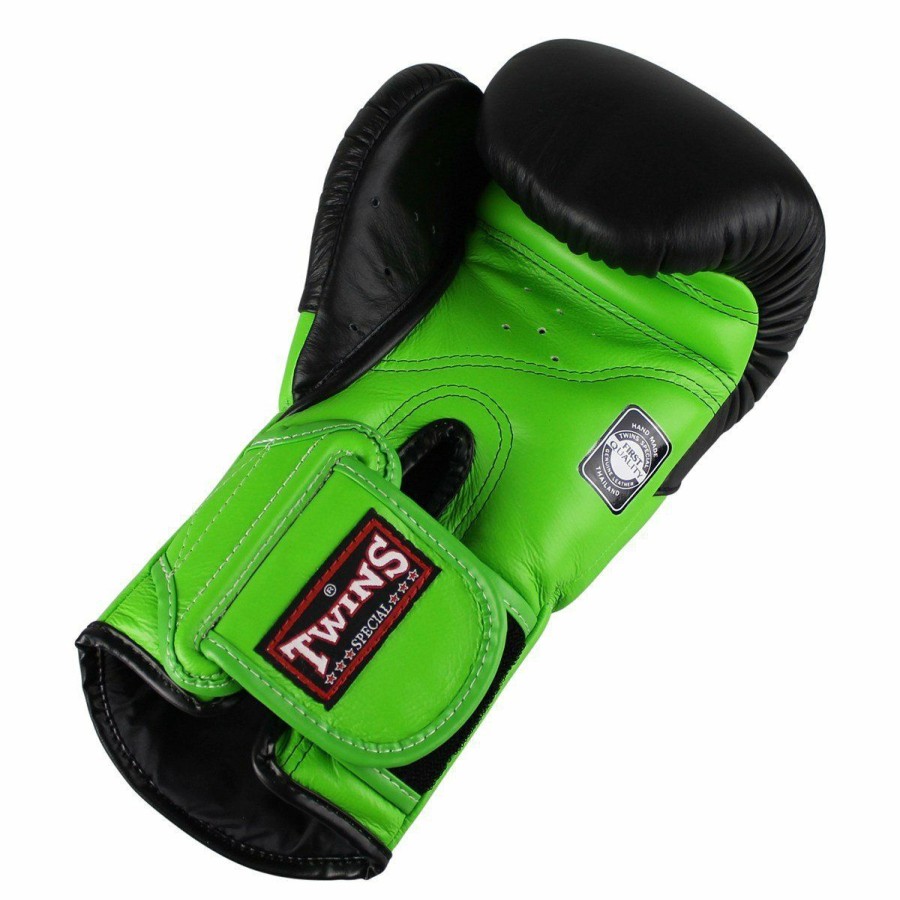 Boxing Gloves * | Fashionable Twins Special Bgvl6 Green/Black Boxing Gloves