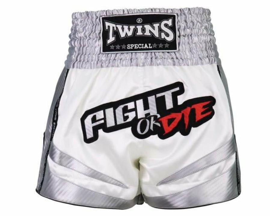 Muay Thai Shorts * | Special Twins Special Shorts Tbs-Fod Wh/Gy