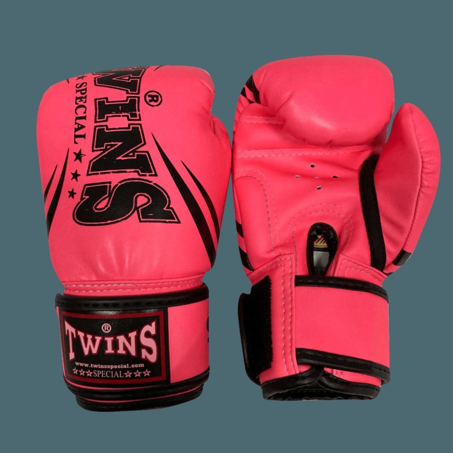 Boxing Gloves * | Online Sale Twins Special Boxing Gloves Kids Fbgvsd3-Tw6 Hot Pink Black