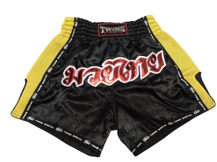 Muay Thai Shorts * | Clearance Sale Twins Special Shorts T-22 Bk/Ye