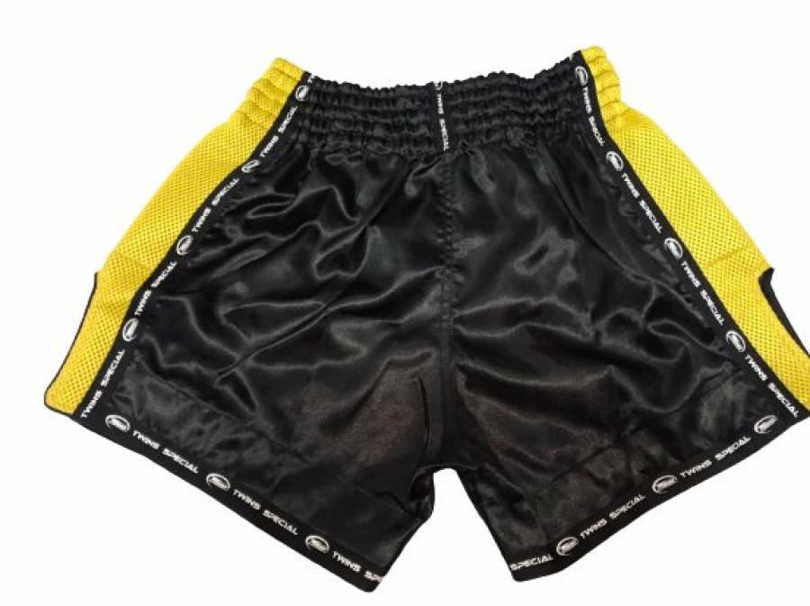 Muay Thai Shorts * | Clearance Sale Twins Special Shorts T-22 Bk/Ye