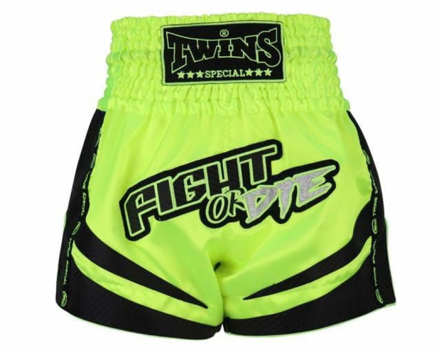 Muay Thai Shorts * | Fashionable Twins Special Shorts Tbs-Fod Gr/Bk