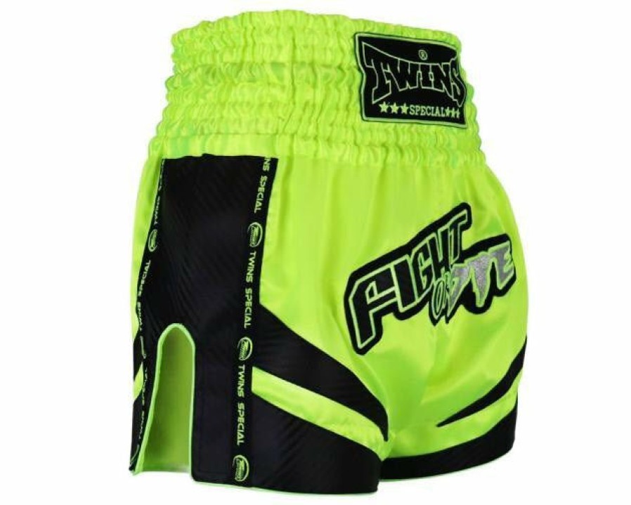 Muay Thai Shorts * | Fashionable Twins Special Shorts Tbs-Fod Gr/Bk