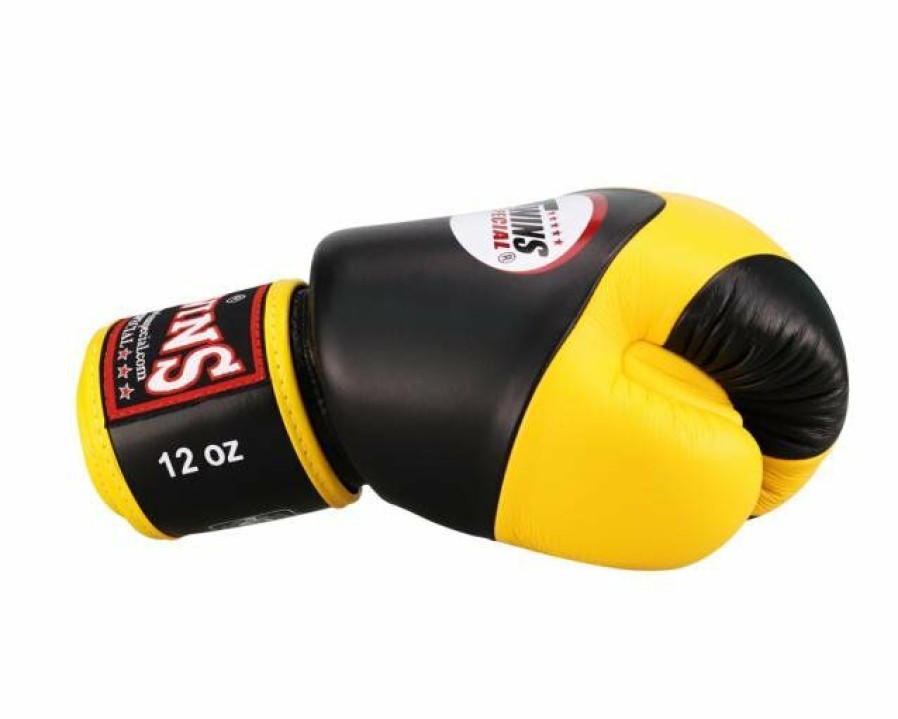 Boxing Gloves * | Fire Sale Twins Special Bgvl13 Black Yellow Boxing Gloves