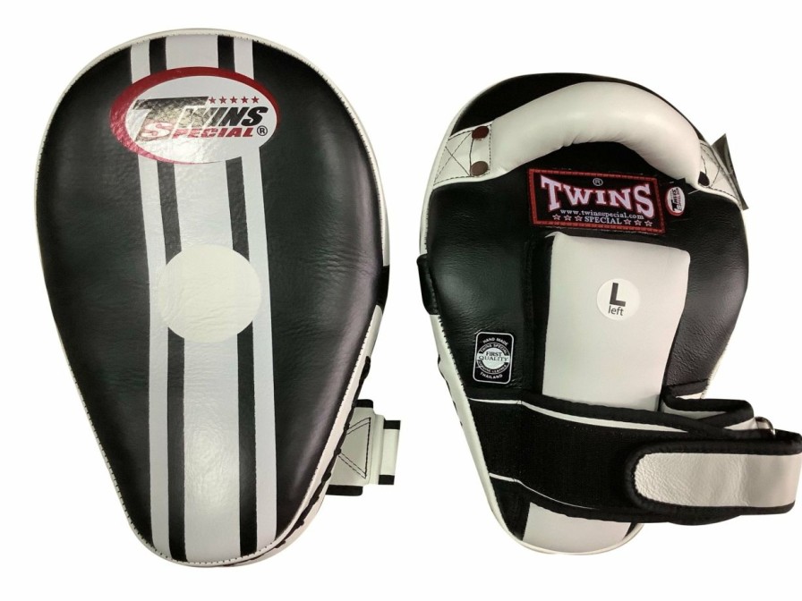 Thai Pads * | Fashionable Twins Special Kicking Pads Kpl11 White/Black (Color Reverse)