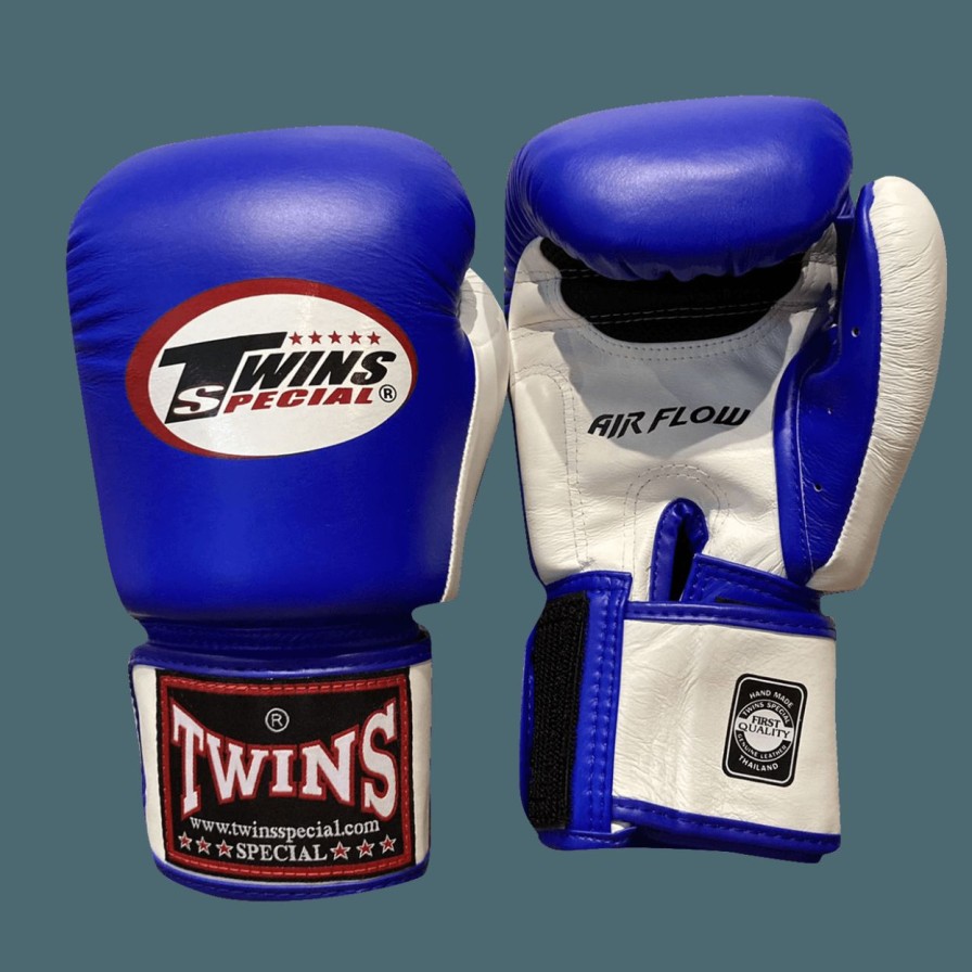 Boxing Gloves * | Closeout Sale Twins Special Boxing Gloves Bgvla-2T Wh/Bu/Bk Blue Front