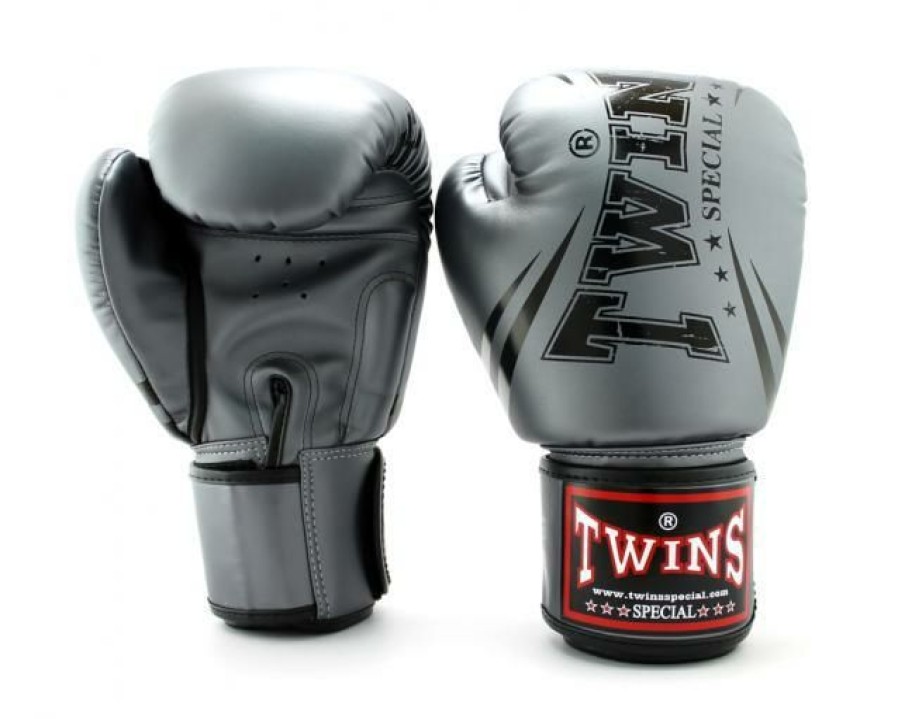 Boxing Gloves * | Hot Sale Twins Special Boxing Gloves Fbgvs3-Tw6 Grey/Black