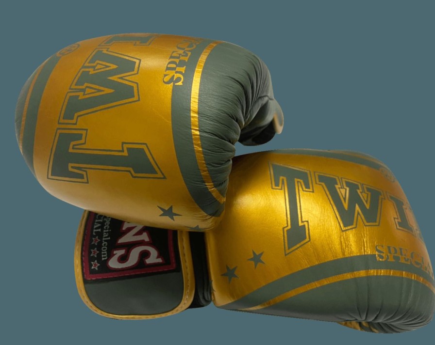 Boxing Gloves * | Online Sale Twins Special Boxing Gloves Fbgvl3-Tw4 Gold Olive