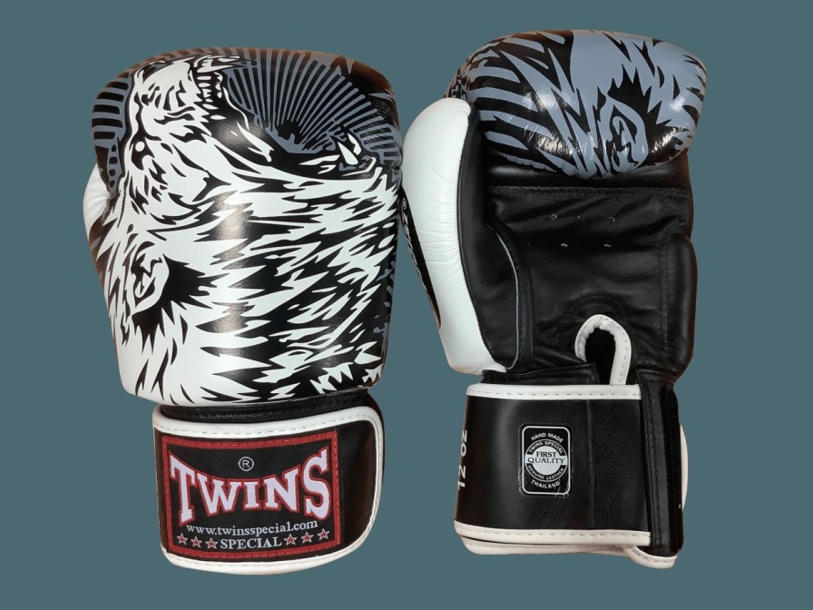 Boxing Gloves * | Clearance Sale Twins Special Boxing Gloves Fbgvl3-50 White/Black