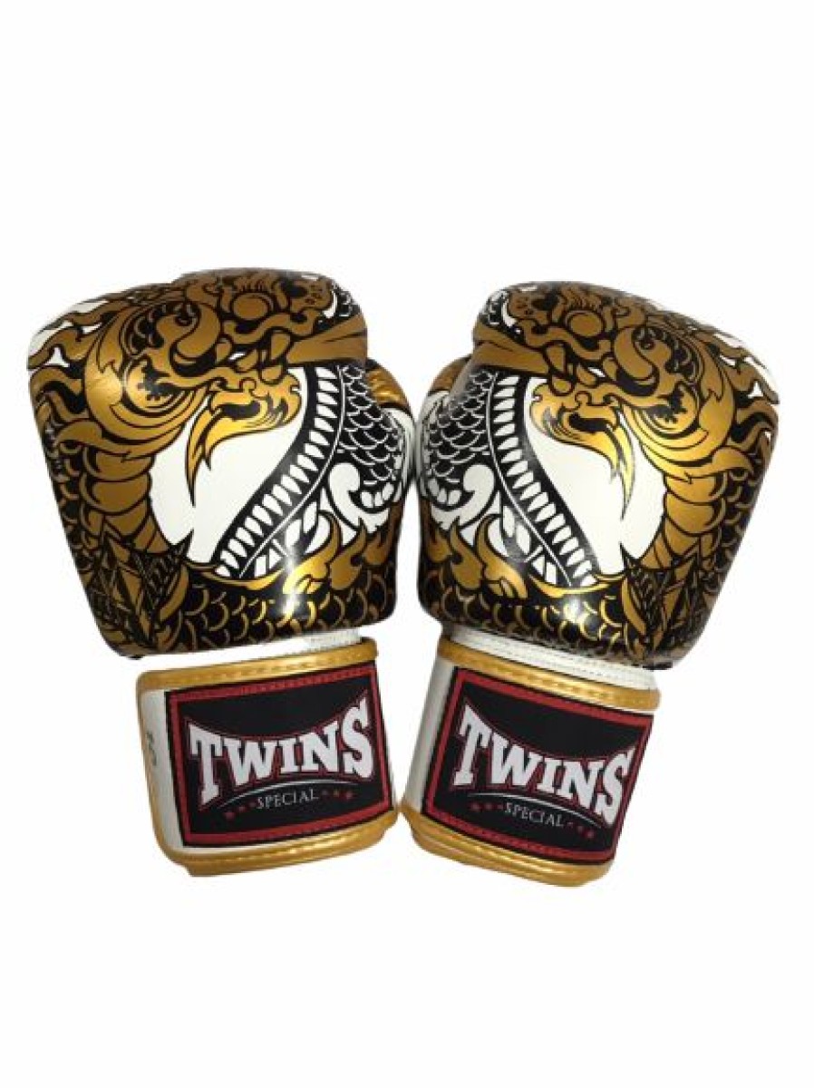 Boxing Gloves * | Less Expensive Twins Special Gloves Fbgvl3-52 White Gold