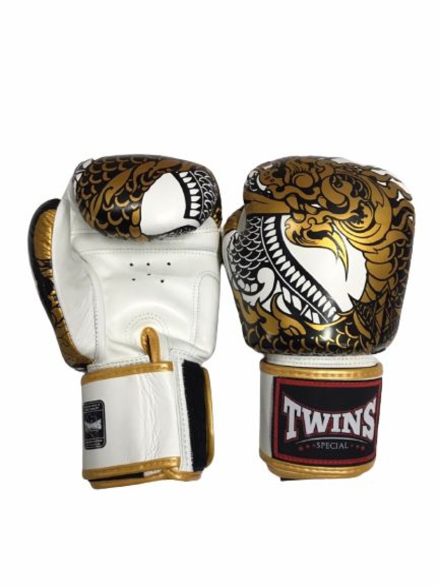 Boxing Gloves * | Less Expensive Twins Special Gloves Fbgvl3-52 White Gold