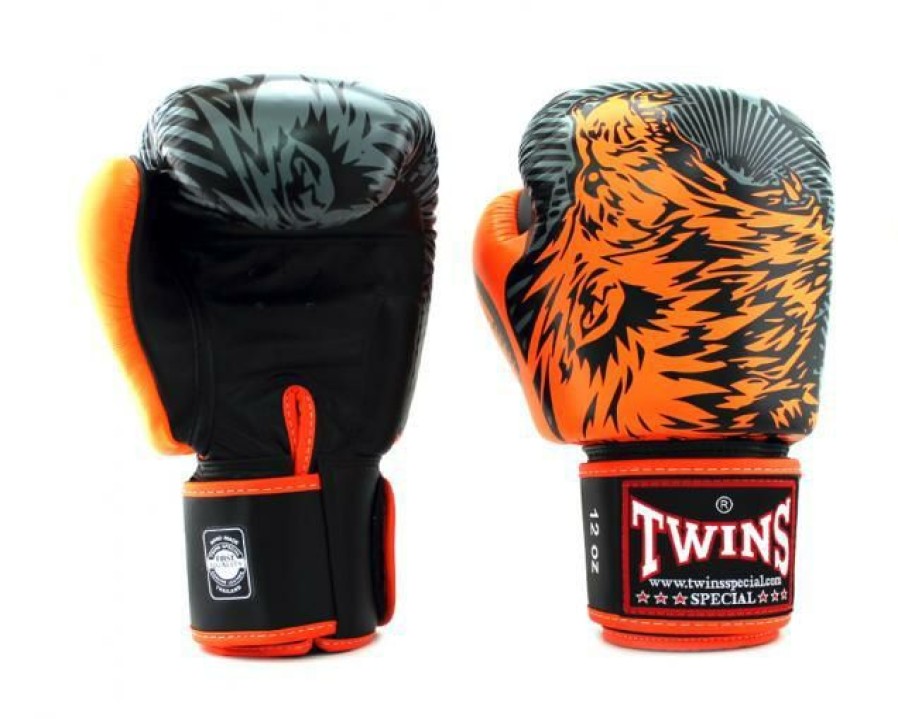 Boxing Gloves * | Limit Offer Twins Special Boxing Gloves Fbgvl3-50 Orange/Black