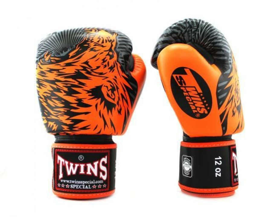 Boxing Gloves * | Limit Offer Twins Special Boxing Gloves Fbgvl3-50 Orange/Black