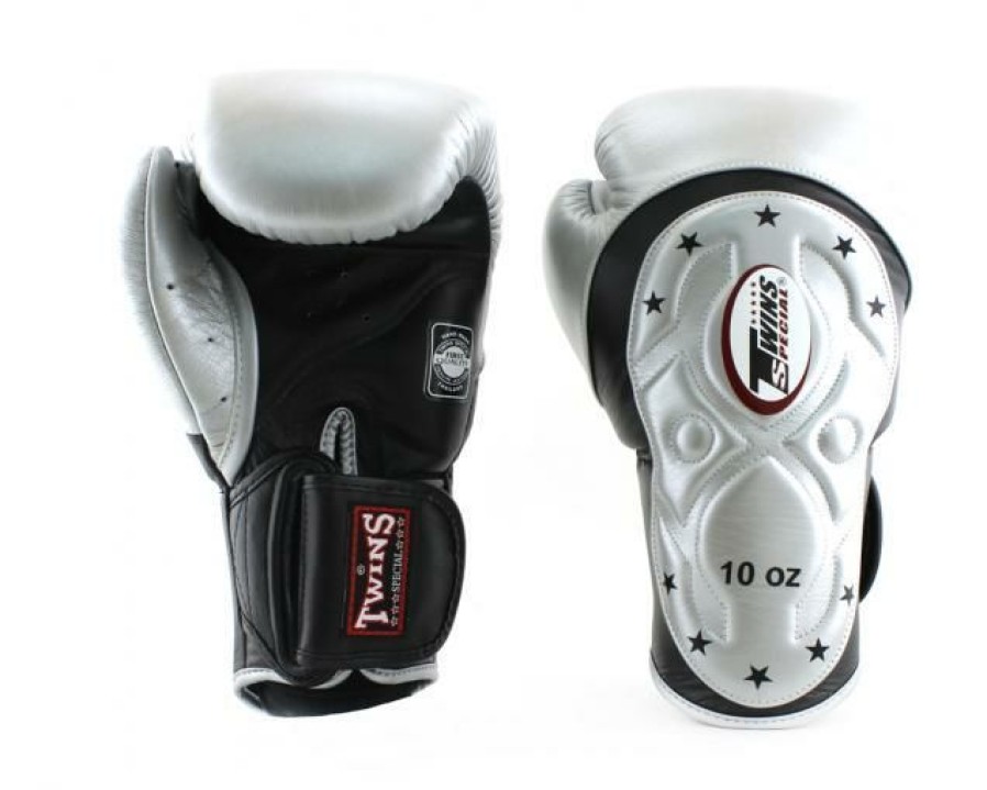 Boxing Gloves * | Discount Twins Special Bgvl6 Mk Black/Silver Boxing Gloves