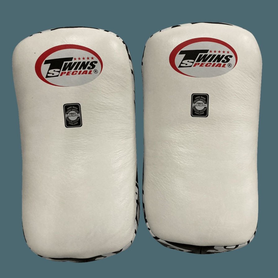 Thai Pads * | Limit Offer Twins Special Kicking Pads Kpl12 White Black