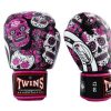 Boxing Gloves * | Clearance Sale Twins Special Boxing Gloves Fbgvl3-53 Skull Pink/Black