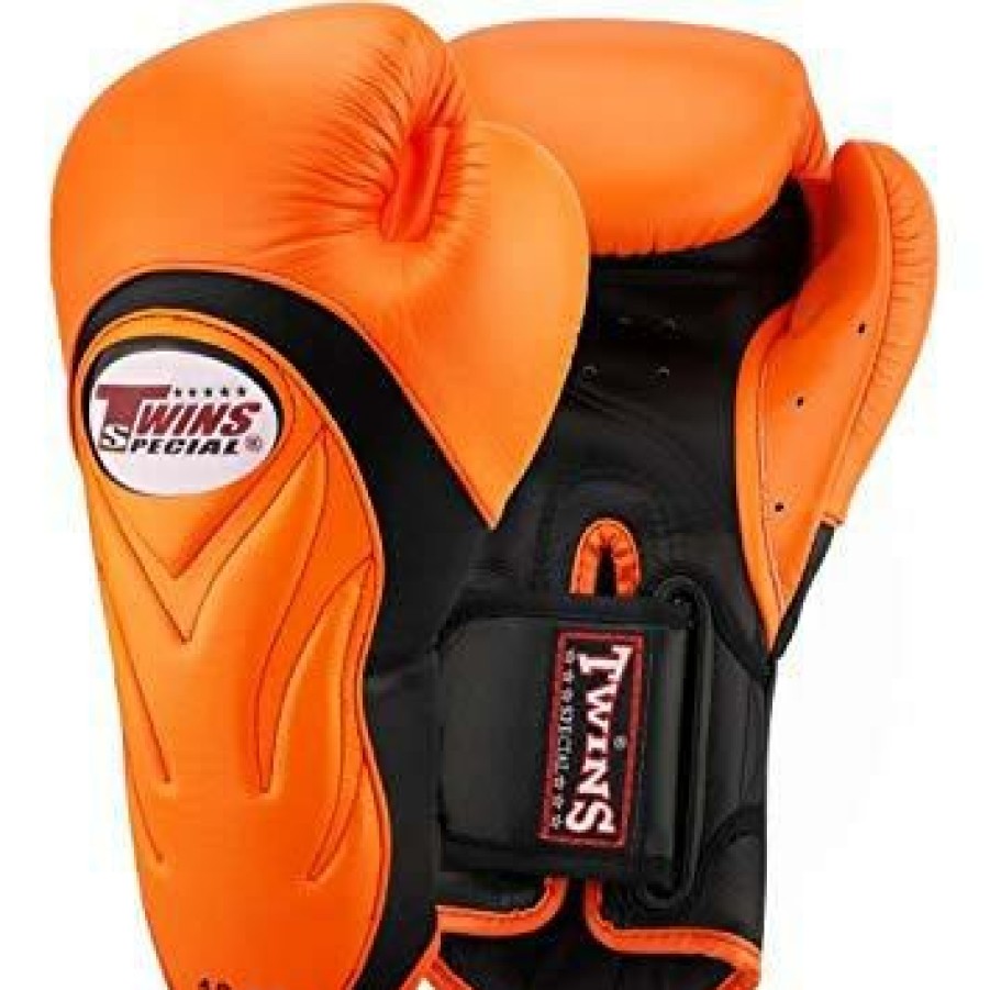 Boxing Gloves * | Discount Twins Special Bgvl6 Black/Orange Boxing Gloves