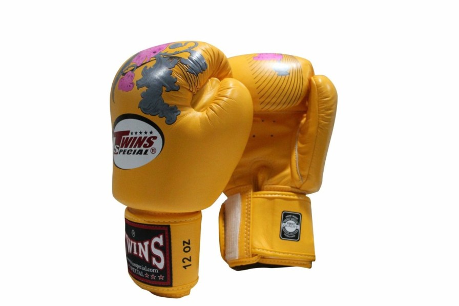 Boxing Gloves * | Promotions Twins Special Boxing Gloves Fbgvl3-13 Yellow