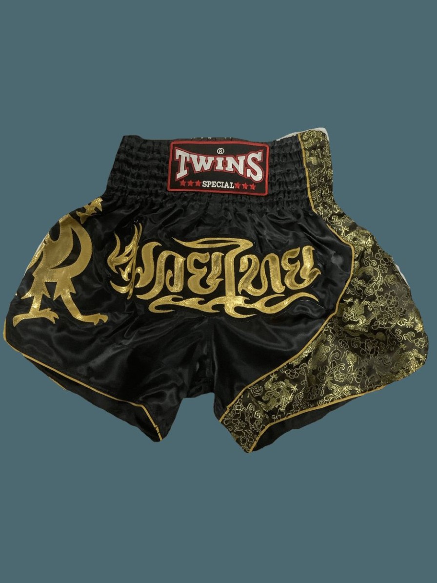 Muay Thai Shorts * | Discount Twins Special Shorts T-151 Black/Gold