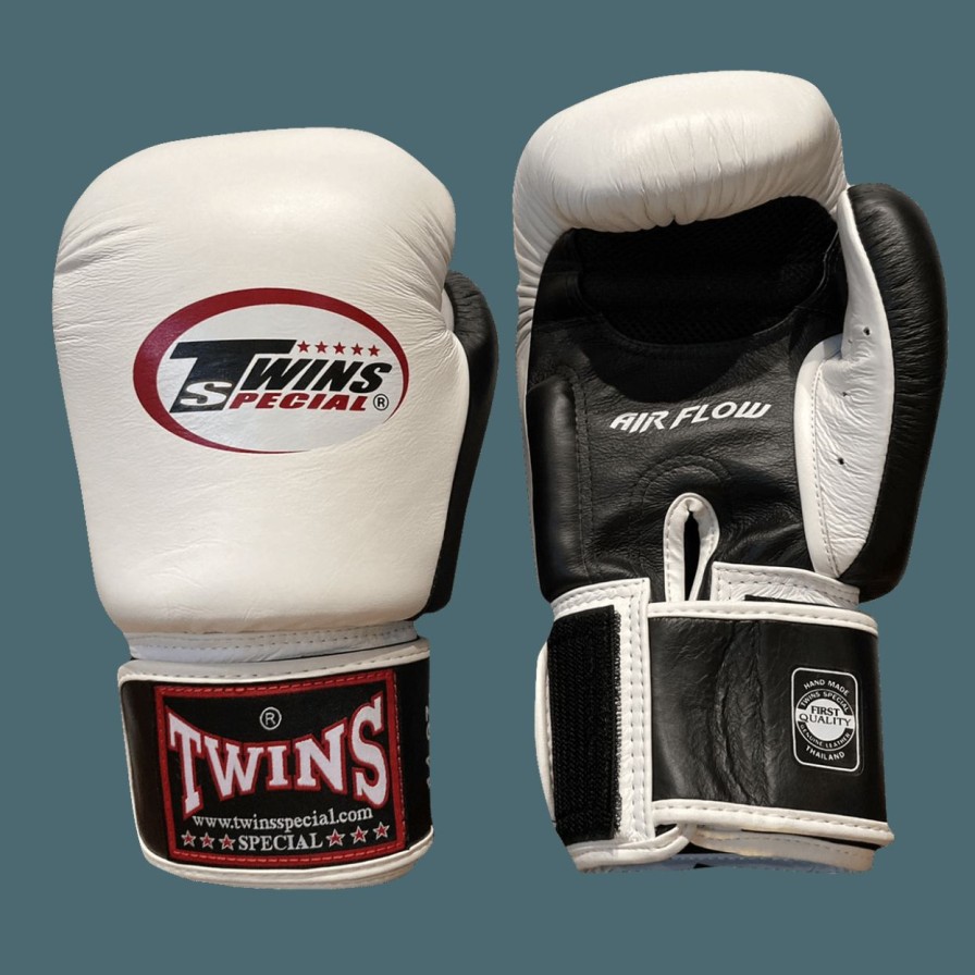 Boxing Gloves * | Best Guaranteed Twins Special Boxing Gloves Bgvla-2T Bk/Wh/Bk White Front