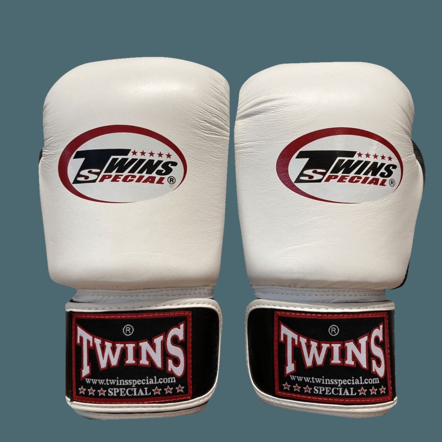 Boxing Gloves * | Best Guaranteed Twins Special Boxing Gloves Bgvla-2T Bk/Wh/Bk White Front