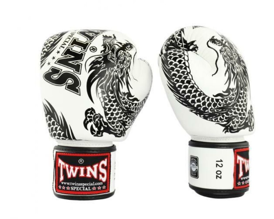 Boxing Gloves * | Cheap Twins Special Fbgvl3-49 White/Black Boxing Gloves