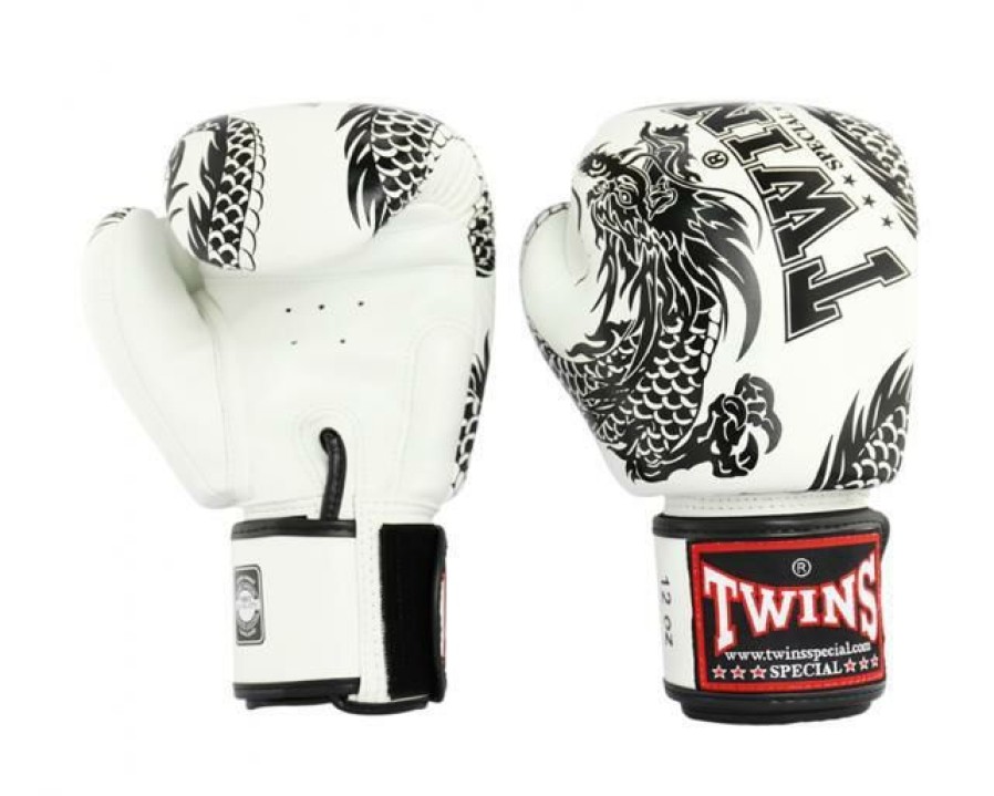 Boxing Gloves * | Cheap Twins Special Fbgvl3-49 White/Black Boxing Gloves